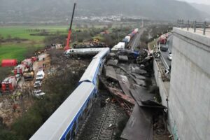 Evangelismos; Hellenic Train; Larisa; Larissa; accident; collision; crash; disaster; rail; railway; transport; Ευαγγελισμός; Λάρισα; ΟΣΕ; ατύχημα; δυστύχημα; σιδηροδρομικό ατύχημα; σιδηρόδρομος; σύγκρουση; τρένα; τρένο; tempi; τέμπη;