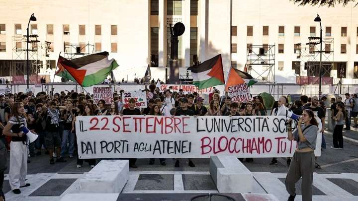 W22 75207ITALYPALESTINIANSGAZAPROTEST