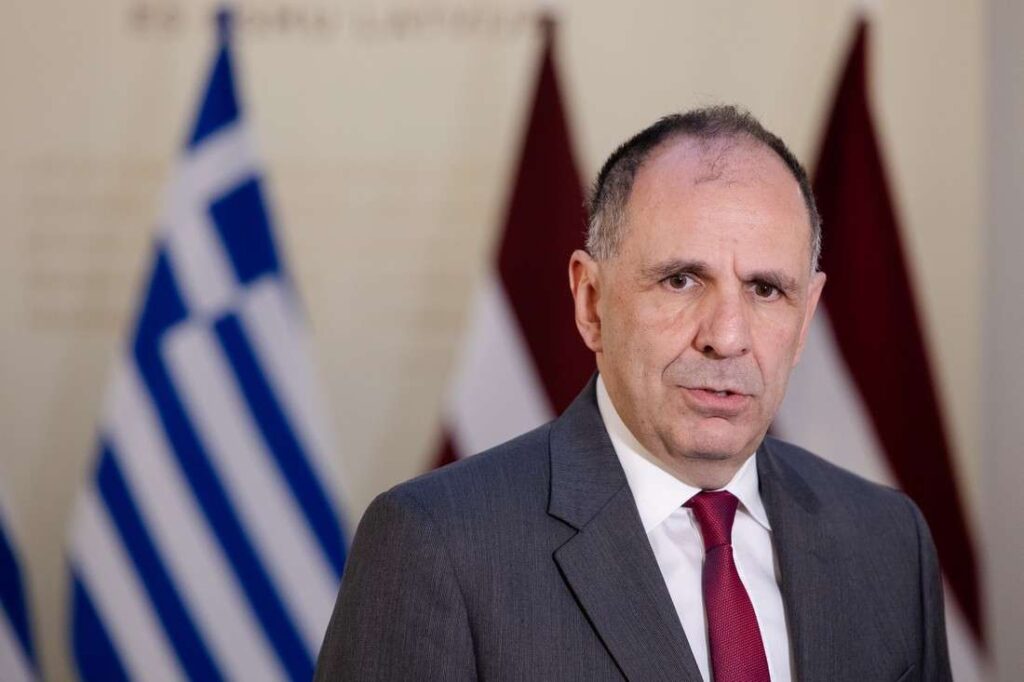 Greek Foreign Minister Giorgos Gerapetritis visits Latvia