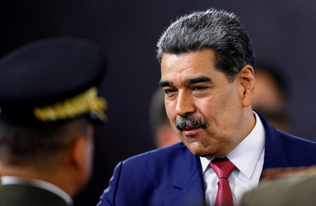 FILE PHOTO: Venezuela's President Nicolas Maduro holds a press conference, in Caracas