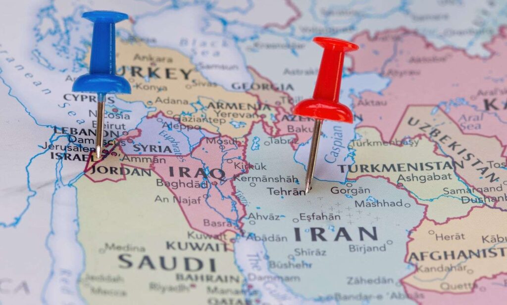 Israel,Is,Pinned,On,The,Political,Map,With,A,Blue